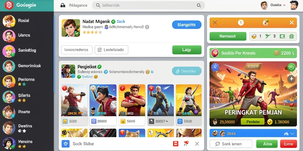 Screenshot menampilkan fitur chat yang memungkinkan sosialisasi antara pemain.