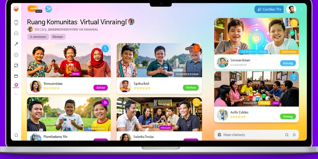 Menampilkan berbagai mode permainan yang tersedia.