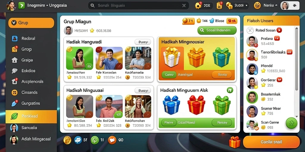 Antarmuka pengguna yang intuitif dan menarik.