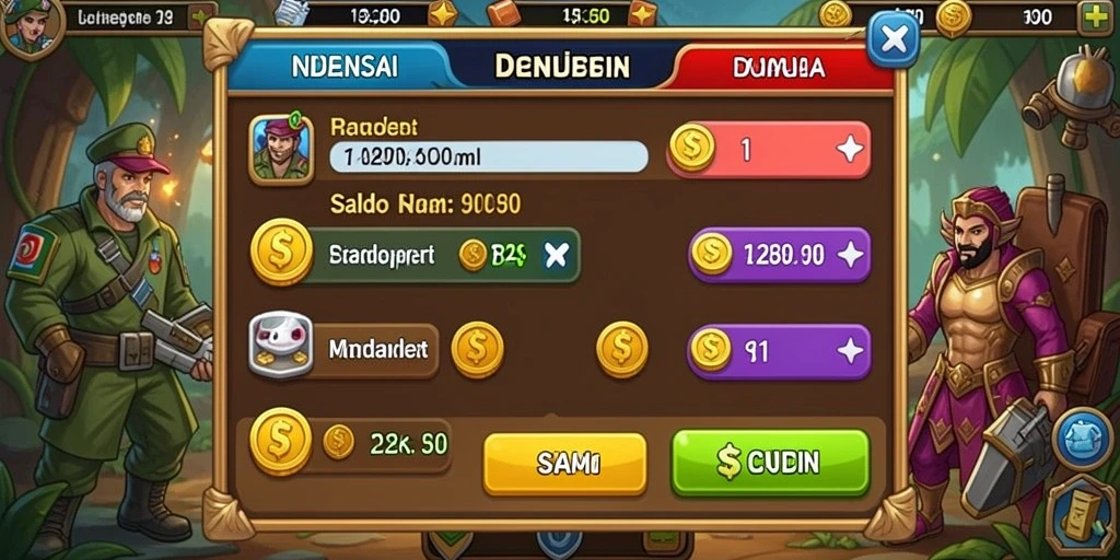 Menu pengaturan yang mudah diakses.